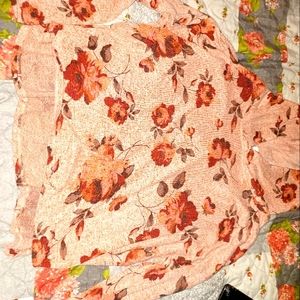 Hooded long sleeve top